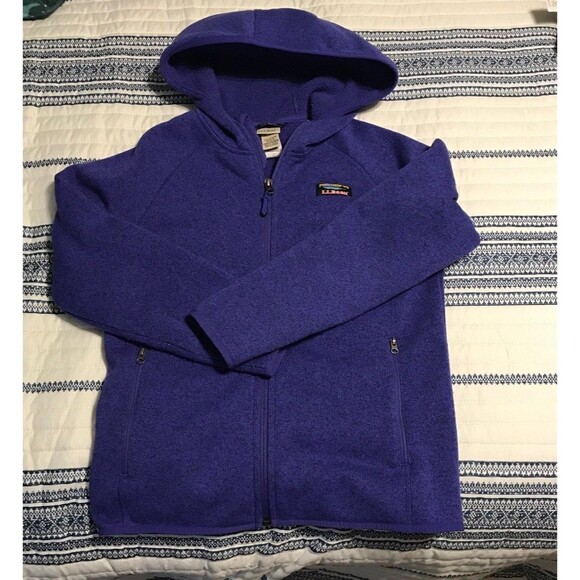L.L. Bean Kids Hooded Jacket Size Medium 10/12 - Picture 1 of 6